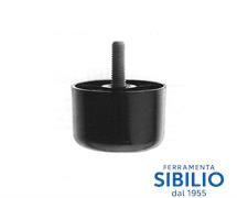 PIEDE IN PLASTICA d.60X40XM.10 NERO A/714 MACO