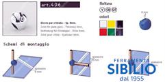 A/406 GIUNTO P/CRISTALLI CROMATO MANART