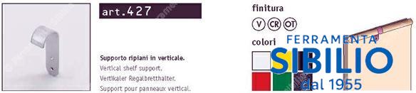 A/427 SUPPORTO RIPIANO VERT.CROMATO MANART