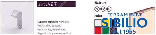 A/427 SUPPORTO RIPIANO VERT.CROMATO MANART