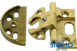 CERNIERE A006140 OTTONATE+BASE P.PORTE IN BATT.ANSELMI