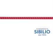 CORDA TRECCIA ELESTICA TELONI d.8 ROSSA/NERA  TES8RONE