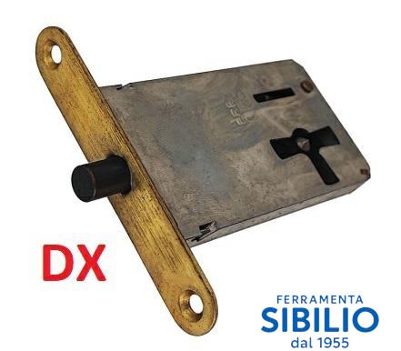 SERRATURE INFILARE C/PIOLO 11/F01SC60D E.60 DX PLACCA 68X10