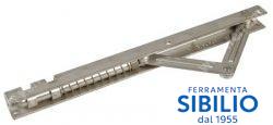 A/409 PALETTI AUTOM.A MOLLA P/CANCELLI 2 ANTE ACCIAIO INOX