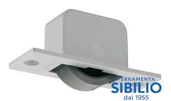 RUOTE AD INCASSO GRIGIO  661.08.502 HAFELE 22X31