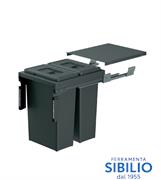 PATTUMIERA QUIBIKA 45 ARDESIA CONFIG 1   97LX/45-1AR inoxa