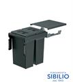 PATTUMIERA QUIBIKA 45 ARDESIA CONFIG 1   97LX/45-1AR inoxa
