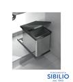 PATTUMIERA  ARDESIA  97XP/2AR  2 SECCHI PICCOLI ESTRAIBILI INOX