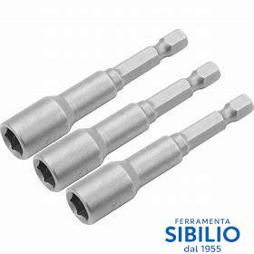 SET 3PZ INSERTI A BUSSOLA MAGN. ATTACCO 1/4 13MM ART.77848 TOLSEN