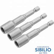 SET 3PZ INSERTI A BUSSOLA MAGN. ATTACCO 1/4 13MM ART.77848 TOLSEN