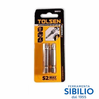 SET 2PZ INSERTI S2 PROLUNGATI ESAG. H6X50 20336 Tolsen