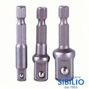 SET 3PZ ADATTATORE ATTACCO ESAG. P/CHIAVI A BUSS. C/INN. 77864T Tolsen