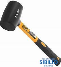 MARTELLO IN GOMMA MANICO FIBRA 225GR ART. 25033 Tolsen