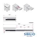 GUIDA PENISOLA ESTRAIBILE FILO TOP LUNG.800 LARG.600MM T110800A RAM