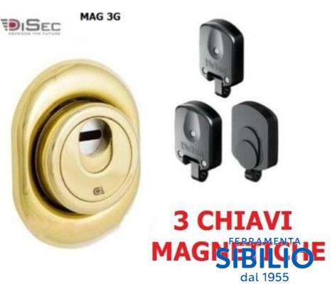 MAC3G MANOLITO C/MOSTRINA ACC.PVD GIALLO+3CH. 3G2M-25D1 A2 DISEC