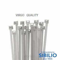 FASCETTE PVC BIANCHE 5X150MM CF=100PEZZI VIRGO