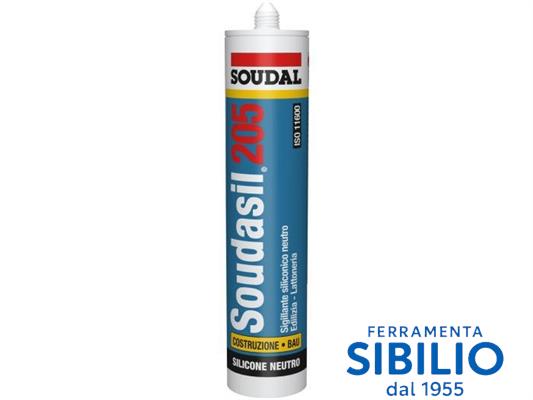 SILICONE 205 GRIGIO S2 CARTUCCIA 310ML ART. 112845 SOUDAL
