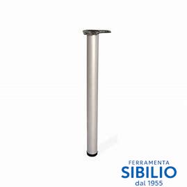 PIEDI PER TAVOLI CILINDRICO H.1100MM D.60 ARGENTO OPACO