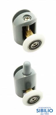 COPPIA MONOBLOCCO OTTONE 1 RUOTA X BOX DOCCIA SUPERIORE+INFERIORE