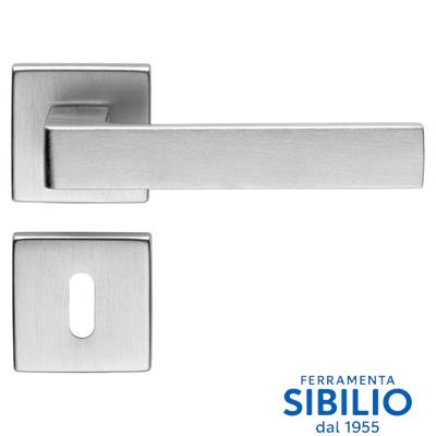 MANIGLIA ICE QUADRA ZAMA R&B 50X50 CROMO SAT 168201B05 FIMET