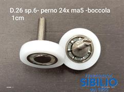 COPPIA CUSCINETTO BOX DOCCIA D.26X5X29 389/124