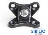 GIUNZIONE IN PLASTICA NERO 20X35 C/VITE CENTRALE VIRGO cf100