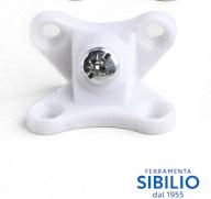 GIUNZIONE IN PLAST BIANCO 20X35 C/VITE CENTRALE VIRGO cf=100