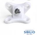 GIUNZIONE IN PLAST BIANCO 20X35 C/VITE CENTRALE VIRGO cf=100