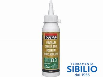 COLLA PER LEGNO D3 DA 250GR. 117841 SOUDAL