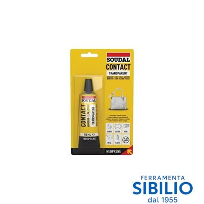 COLLA SOUDAL TRASPARENT CONTACT DA 50ML ART. 131972