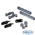 KIT STAFFE P/PORTE DA 120KG. A FILO C/GUIDA INF. 0600 6 1