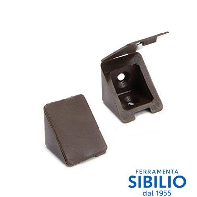 GIUNZIONI ANGOLARE C/TAPPO MARRONE UN FORO 19X19X17 A/202016 VIRGO