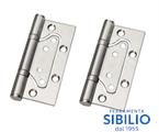 CERNIERE PER PORTE INVISIBILE CM 4X3X2.5 A COPPIA INOX VIRGO