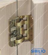 CERNIERA ART 19 MM.50 DOPPIO EFFETTO IN OTTONE CON BASETTA 01.3419.0002