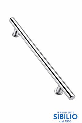 COPPIA MANIGLIONI ACCIAIO INOX LUCIDO INT.300mm D.25 VIRGO