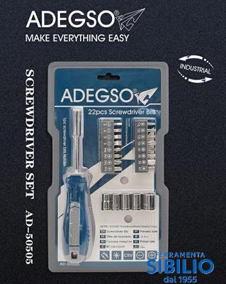 SET CACCIAVITE CON 22 INSERTI AD-50505 ADEGSO