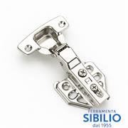 CERNIERA PIANA AMMORTIZATA C/BASETTA REGOLABILE ACCIAIO VIRGO