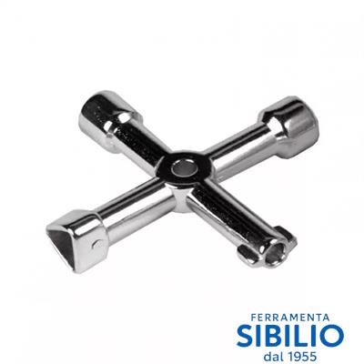 CHIAVE UNIVERSALE MULTIUSO A CROCE BIVALVA 6200/90 8062000002