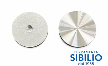 Supporto piastra in alluminio d.40x8mm foro ma6 k10269 virgo