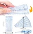ZEPPETTE IN GOMMA TRASPARENTE MISURA h.13/3 lar.39 lun.96 VIRGO cf50