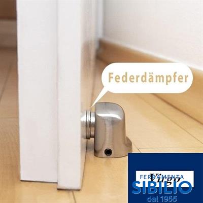 FERMAPORTA CALAMITATO IN ZAMA DA AVV.SCOMP. CROMO SATINATO VIRGO
