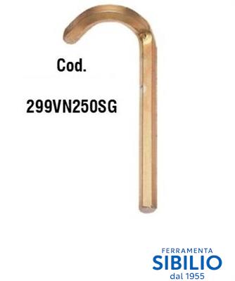 ASTA SUPERIORE GANCIO DEX X SPAGNOLETTE cm.250 299VN250SG ALDEGHI