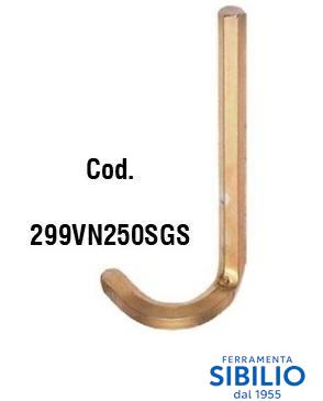 ASTA SUPERIORE GANCIO SIX X SPAGNOLETTE cm.250 299VN250SGS aldeghi