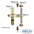 KIT ACCESSORI PER SPAGNOLETTE VERNICIATO NERO 310VNSET ALDEGHI