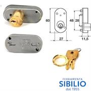 SERRATURE A STRINGA  33C/F20 C/CILINDRO 20X20 OL