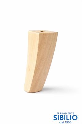 Piede in legno quadrati curvi b.6xb.4xm8 l.10cm virgo