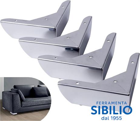 PIEDE PER MOBILE AD ELLE 15X15 H5 CROMO LUDICO VIRGO