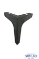 PIEDI PER MOBILI H15CM NERO OPACO PIASTRA AD ANGOLO 10X10 776026 VIRGO