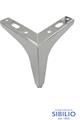 PIEDI X MOBILI H15 CM CROMO PIASTRA AD ANGOLO 10X10 HJ15 VIRGO