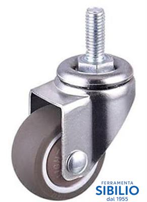 RUOTE POSITANO CROMATE DA 35 C/PERNO 8/20 S/FRENO VIRGO CW404034